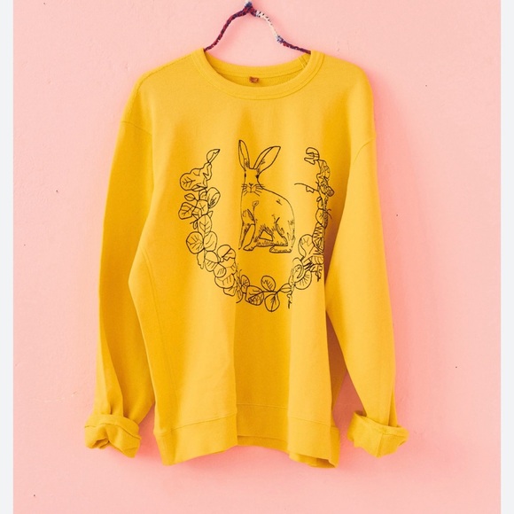 Coniglio Palm Beach White Embroidered Bunny Pullover Crest Sweatshirt - Picture 2 of 11